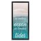 Stupell Industries Timeless As Tides Beach Phrase Framed Floater Canvas Wall Art